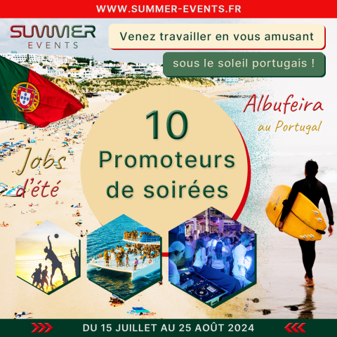Affiche Insta Promoteurs de soirées Summer Events Albufeira 2024 (Portugal)