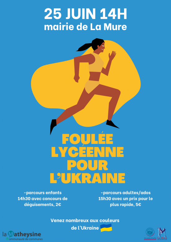 Affiche Foulé Lycéenne pour l'Ukraine